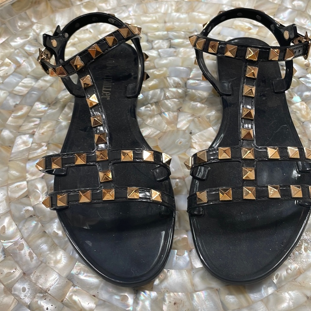Studded jelly sandals